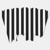 Klassischer schwarz-weiß gestreifter Popcorn Geschenkschachtel (Ungeklappt)