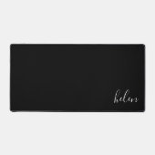 Klassischer Schwarz-Weiß-Personalisiert Schreibtischunterlage (Vorderseite)