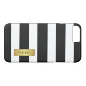 Klassischer Schwarz-weißer Case-Mate iPhone Hülle (Rückseite (Horizontal))