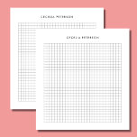 Klassischer Schwarz-weißer Platz Notizblock<br><div class="desc">Dieses schwarz-weiße Quadrat Notizblock ist klassisch. Es ist perfekt für den persönlichen,  Büro- oder Schulgebrauch.</div>