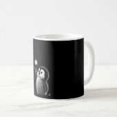 klassischer schwarzer Becher Kaffeetasse (VorderseiteRechts)
