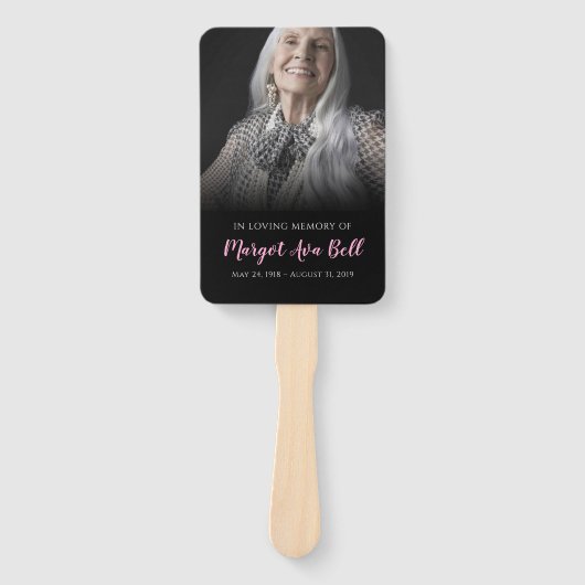 Klassischer Schwarzer Beerdigungsfass Fächer (Vorderseite)