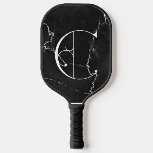 Klassischer schwarzer Marmor Dekorativ C Personali Pickleball Schläger