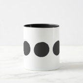 Klassischer schwarzer Punkte-Kaffee Tasse (Zentrum)