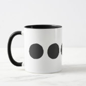 Klassischer schwarzer Punkte-Kaffee Tasse (Links)