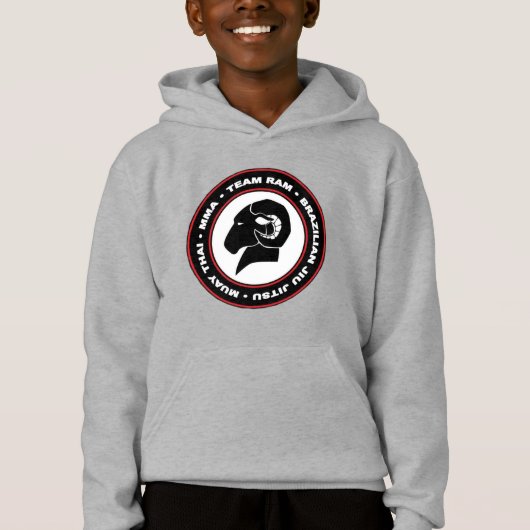 Klassischer schwarzer RAMHoodie der Kinder Hoodie (Vorderseite)
