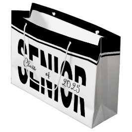 Klassischer schwarzer Rang Große Geschenktüte