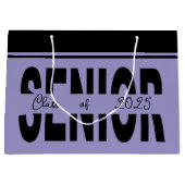 Klassischer schwarzer Rang Große Geschenktüte (Vorderseite)