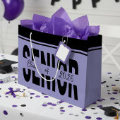 Klassischer schwarzer Rang Große Geschenktüte