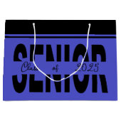 Klassischer schwarzer Rang Große Geschenktüte (Vorderseite)