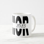 Klassischer schwarzer Rang Kaffeetasse (VorderseiteRechts)