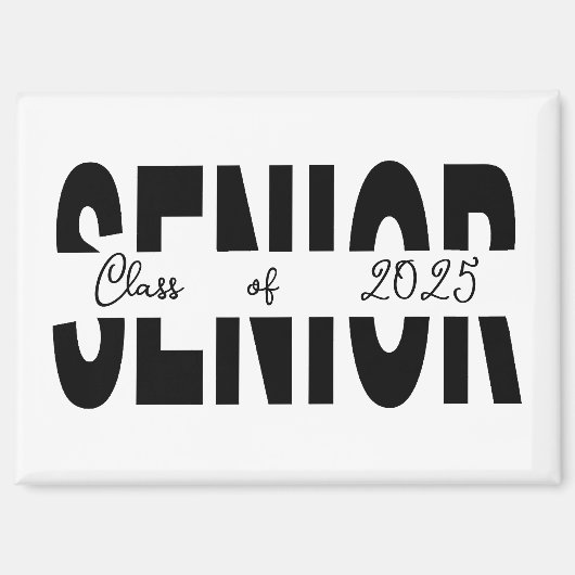 Klassischer schwarzer Rang Magnet (Vorderseite)