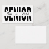 Klassischer schwarzer Rang Mitteilungskarte (Vorne/Hinten)