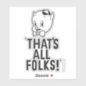 Klassischer Schweinekrug "Das sind alle Leute!" Aufkleber (Blatt)