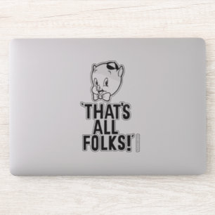 Klassischer Schweinekrug "Das sind alle Leute!" Aufkleber