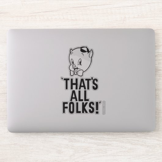 Klassischer Schweinekrug "Das sind alle Leute!" Aufkleber (Computer)