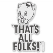 Klassischer Schweinekrug "Das sind alle Leute!" Aufkleber (Vorderseite)