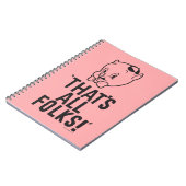 Klassischer Schweinekrug "Das sind alle Leute!" Notizblock (Linke Seite)