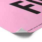 Klassischer Schweinekrug "Das sind alle Leute!" Poster (Ecke)