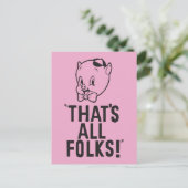 Klassischer Schweinekrug "Das sind alle Leute!" Postkarte (Stehend Vorderseite)