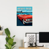 Klassischer Seattle-Straßenkreuzer Poster (Heimbüro)