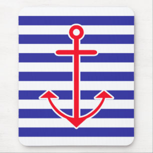 Klassischer Seeanker Mousepad