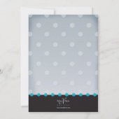 Klassischer Senorita im Türkis und im Silber Einladung (Rückseite)