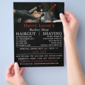 Klassischer Shave, Männerwerbung Flyer (Hand)