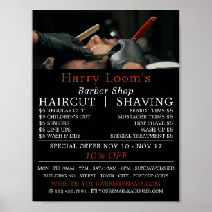 Klassischer Shave, Männerwerbung Poster
