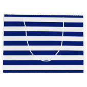 Klassischer silberner Anker Große Geschenktüte (Rückseite)