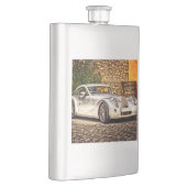 Klassischer Silbersportwagen Flachmann (Rechts)