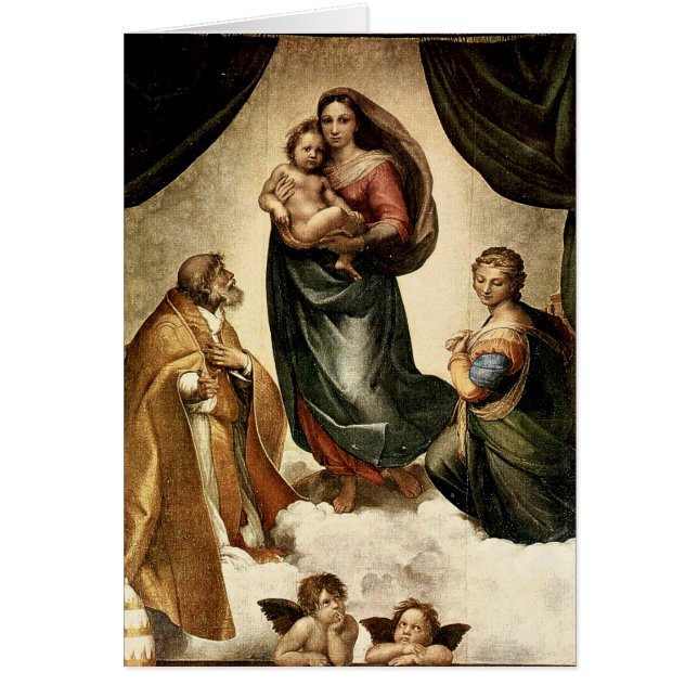 Klassischer "Sistine Madonna" RAPHAEL (circa 1513) (Vorne)