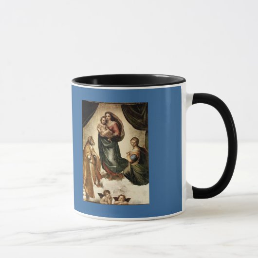 Klassischer "Sistine Madonna" RAPHAEL (circa 1513) Tasse (Rechts)