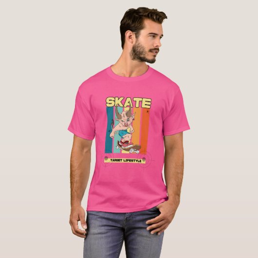 Klassischer Skate T-Shirt (Vorne ganz)