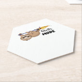 Klassischer Sloth-Mode-T - Shirt Untersetzer (angewinkelt)