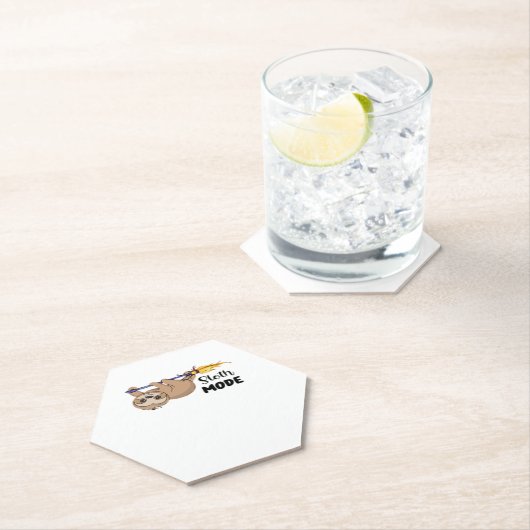 Klassischer Sloth-Mode-T - Shirt Untersetzer (Vor Ort)