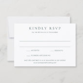 Klassischer Smaragdgrüner Einfacher QR-Code Hochze RSVP Karte (Rückseite)