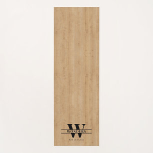 Klassischer Soft Light Holz Druck Ahorn Yogamatte