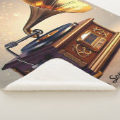 "Klassischer Soundwave-Stil" Sherpadecke (3/4)