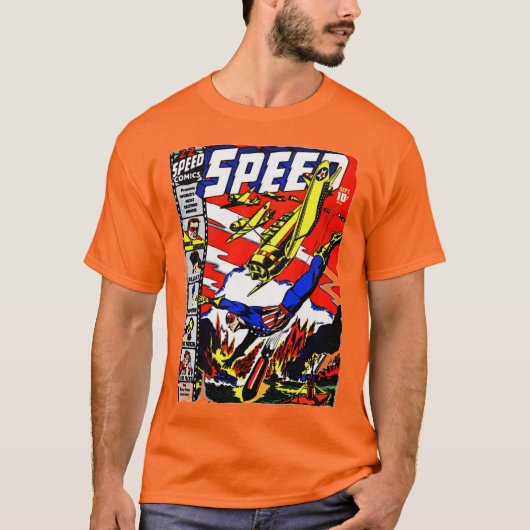 Klassischer SPEED-Comic-T - Shirt der 40er Jahre (Vorderseite)