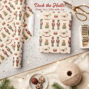 Klassischer Spielzeugladen Weihnachten Geschenkpapier