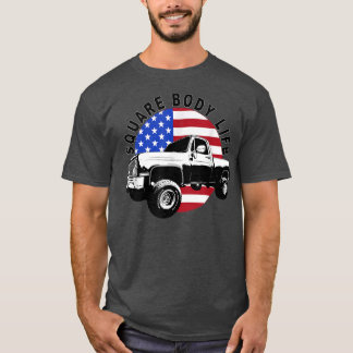Klassischer Squarebody LKW 4X4 Quadrat T-Shirt