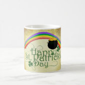 Klassischer St. Patricks' Day Rainbow/Pot of Gold  Kaffeetasse (Mittel)