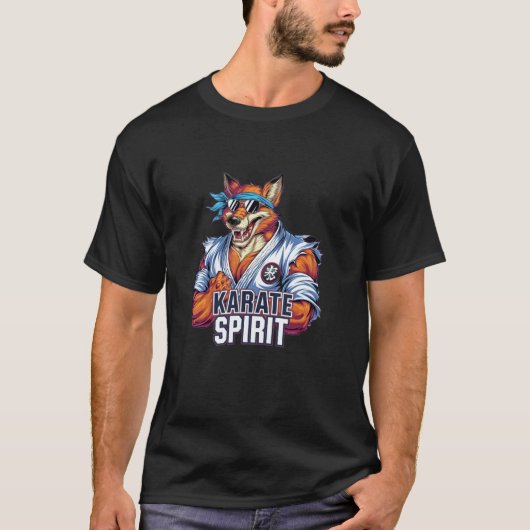 Klassischer starker Karate-Fuchs T-Shirt (Vorderseite)