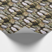 Klassischer Stein Stein gestresster Stein rustikal Geschenkpapier (Ecke)