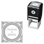 Klassischer Stempel für Paarnamen mit Selbstfärbun (Beispiel)