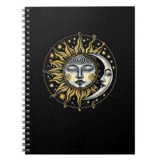 Klassischer Stil Sun&Moon&Star Divination Astrolog Notizblock