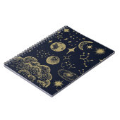 Klassischer Stil Sun&Moon&Star Divination Astrolog Notizblock (Linke Seite)