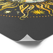 Klassischer Stil Sun&Moon&Star Divination Astrolog Poster (Ecke)