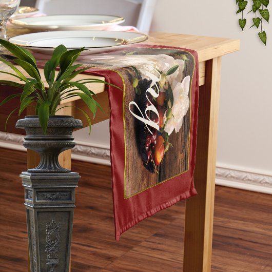 Klassischer Stillleben Erntedank-Tischläufer Kurzer Tischläufer